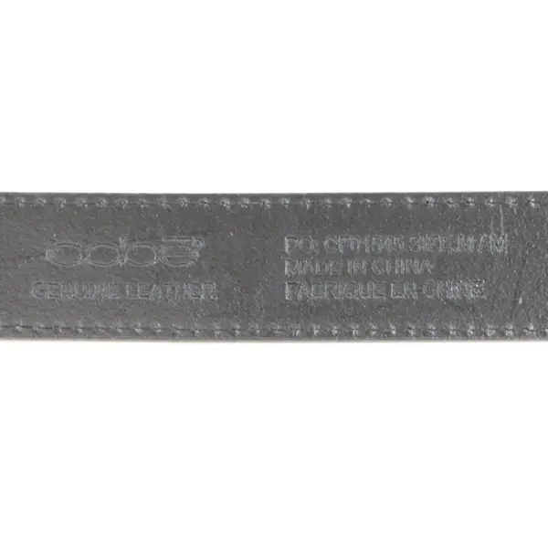 Oobe Black Genuine Leather Belt Men's Medium