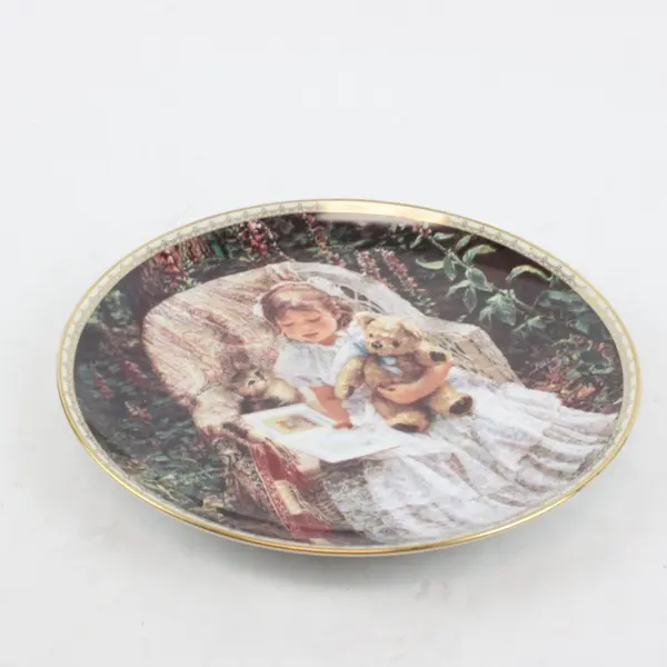 Sandra Kuck Teddy Bear Tales Sugar & Spice Collector Plate w/ COA and Box