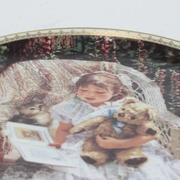 Sandra Kuck Teddy Bear Tales Sugar & Spice Collector Plate w/ COA and Box