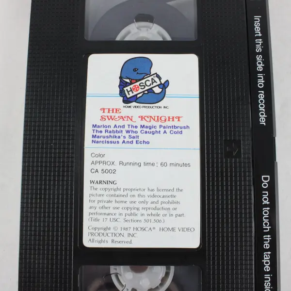 HOSCA World Famous Fairy Tales: The Swan Knight VHS Clam Shell Case