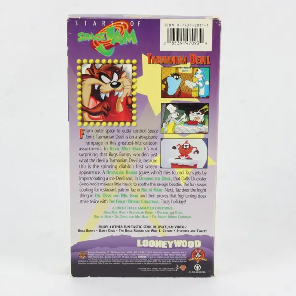 Vintage Stars of Space Jam - Tasmanian Devil (VHS, 1996)