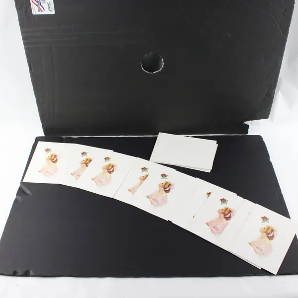 Set of 10 Harrison Fisher Society Anticipation Christmas Greeting Cards UNUSED
