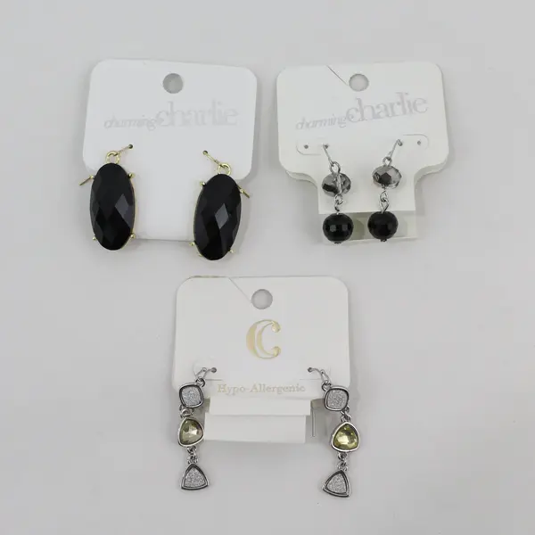 Lot of 3 Charming Charlie Dangle Earrings