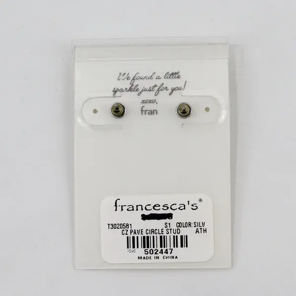 Francesca's Sterling Silver Cubic Zirconia Stud Earrings