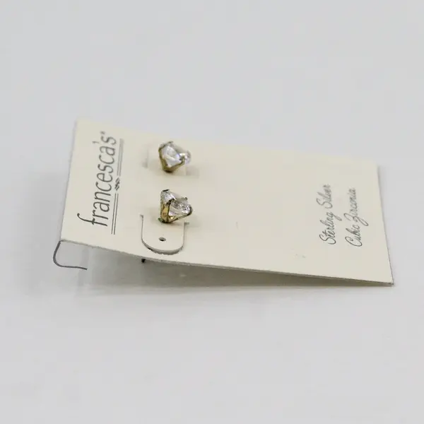 Francesca's Sterling Silver Cubic Zirconia Stud Earrings