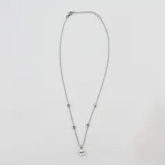Clear Teardrop Rhinestone Pendant 925 Sterling Silver Necklace 18"