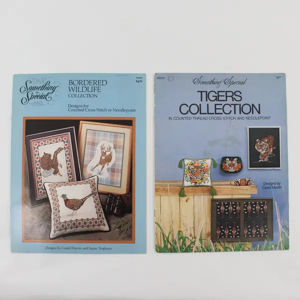 Lot of 2 Vintage Something Special Tigers & Wildlife Collections 1982 & 1984