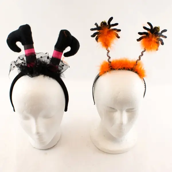 Lot of 2 Halloween Headbands Costume Accessories