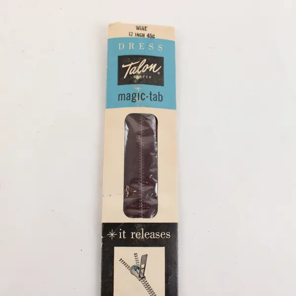 Lot of 5 Vintage Sewing Zippers Mixed Brands Talon Coats & Clark Donahue