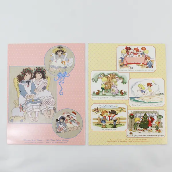 Lot of 2 Gloria & Pat Hobby Lobby X-Stitch For All Seasons Down Petticoat Lane
