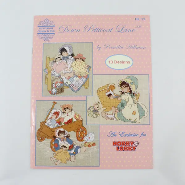 Lot of 2 Gloria & Pat Hobby Lobby X-Stitch For All Seasons Down Petticoat Lane