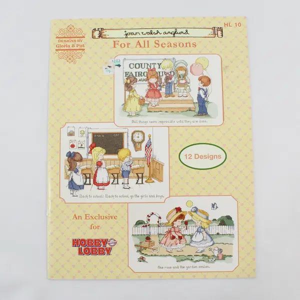 Lot of 2 Gloria & Pat Hobby Lobby X-Stitch For All Seasons Down Petticoat Lane