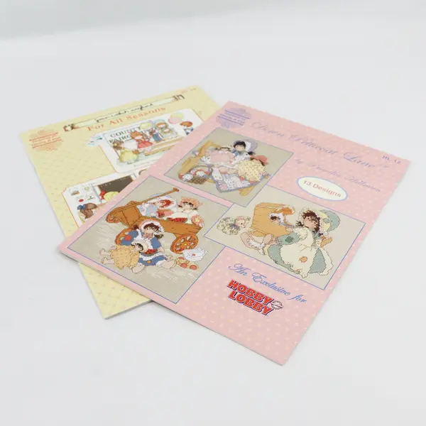 Lot of 2 Gloria & Pat Hobby Lobby X-Stitch For All Seasons Down Petticoat Lane
