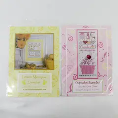 Lot of 2 Casey Buonaugurio Cross-Stitch Samplers 2006 New Sealed in Plastic