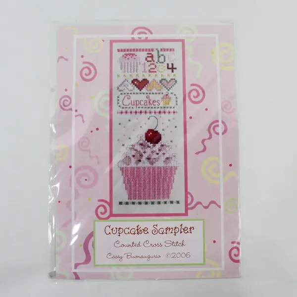 Lot of 2 Casey Buonaugurio Cross-Stitch Samplers 2006 New Sealed in Plastic
