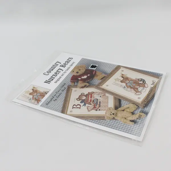 Single Cross Stitch Pattern Country Nursery Bears Original Art by Linda Spivey
