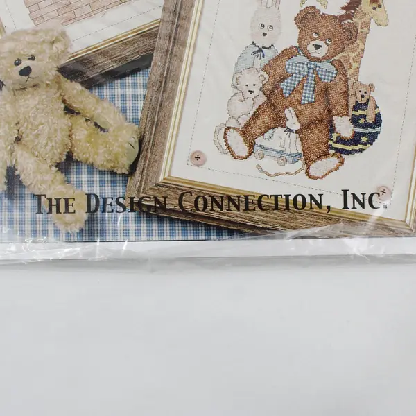 Single Cross Stitch Pattern Country Nursery Bears Original Art by Linda Spivey