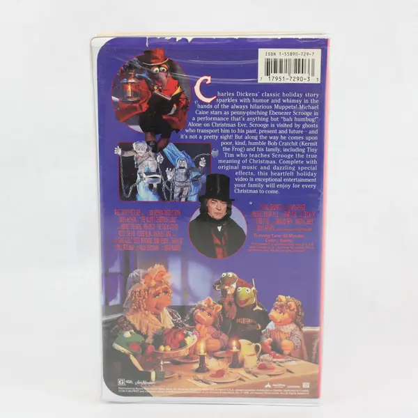 Vintage Disney's The Muppet Christmas Carol VHS Tape 1993, #1729 