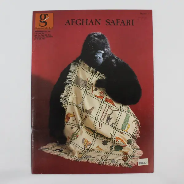 Lot of 2 Vintage Afghan Pattern Booklets Brunswick 1982 Graphworks 1989