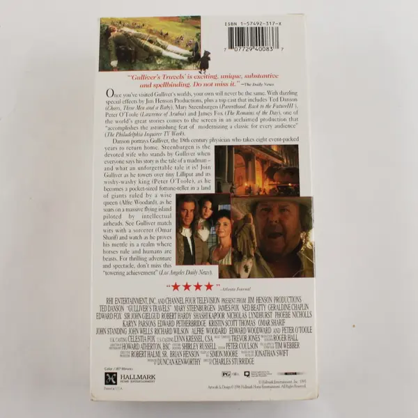 Gulliver's Travels VHS Tapes Set of 2 1996, #40083 