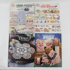 Vintage Lot of 4 American School of Needlework Various Patterns 1987 - 1992 Good