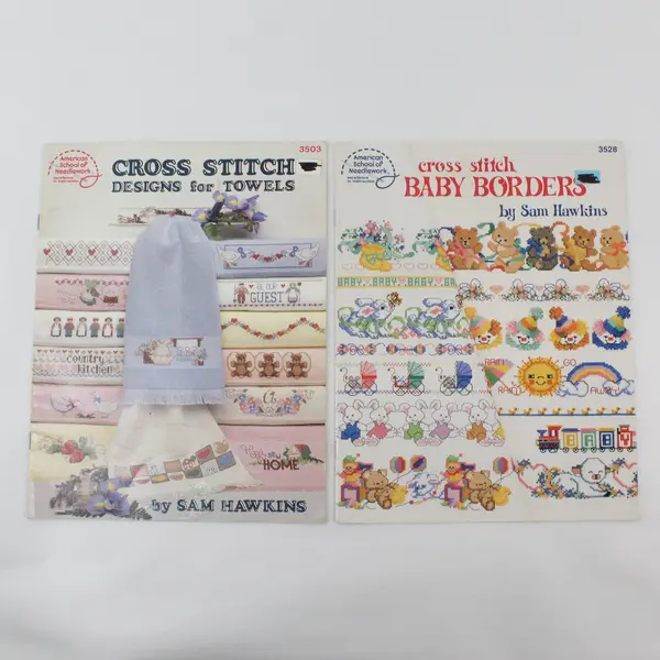 Vintage Lot of 4 American School of Needlework Various Patterns 1987 - 1992 Good