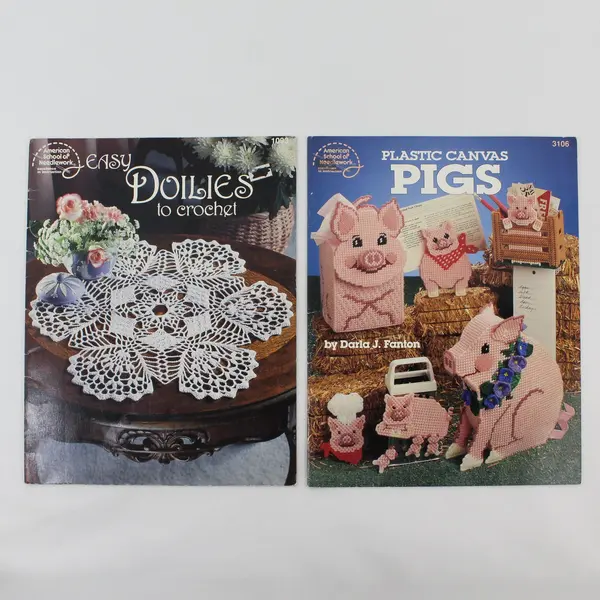 Vintage Lot of 4 American School of Needlework Various Patterns 1987 - 1992 Good