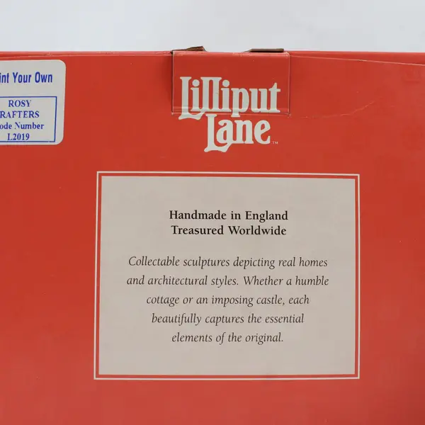 1995 Lilliput Lane Rosy Rafters Paint Your Own Cottage PAINTED
