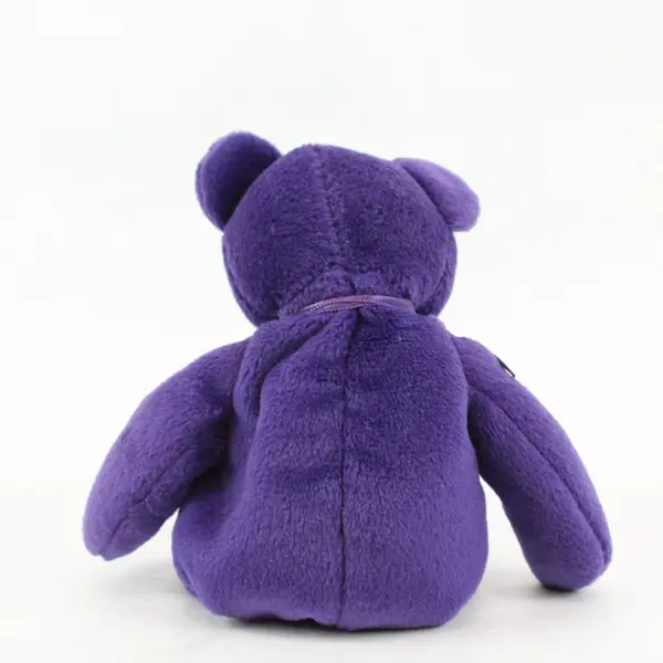 Ty Beanie Babies Princess 1997 8in Purple Plush Bear Vintage Retired No Ear Tag