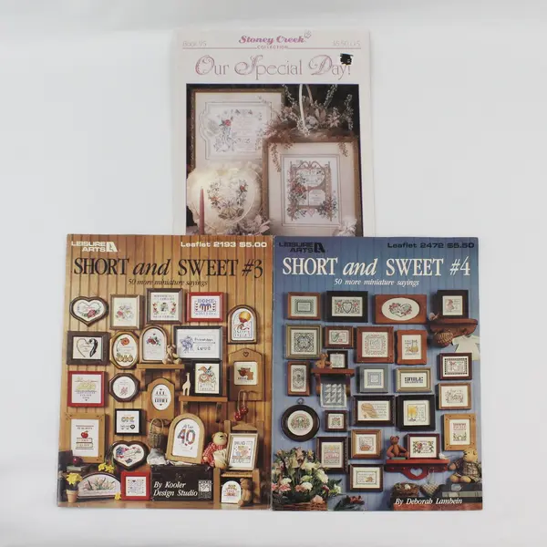Lot 3 Stoney Creek Our Special Day Leisure Arts Short Sweet 2193 2472