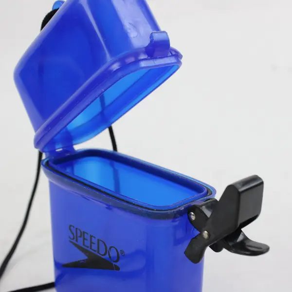  Speedo Blue Water-Resistant Plastic Storage Container