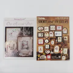 Lot of 2 Cross Stitch Pattern Booklets Our Special Day Short & Sweet #3