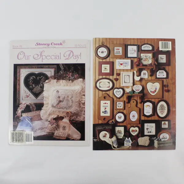 Lot of 2 Cross Stitch Pattern Booklets Our Special Day Short & Sweet #3