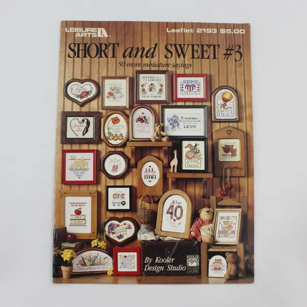 Lot of 2 Cross Stitch Pattern Booklets Our Special Day Short & Sweet #3