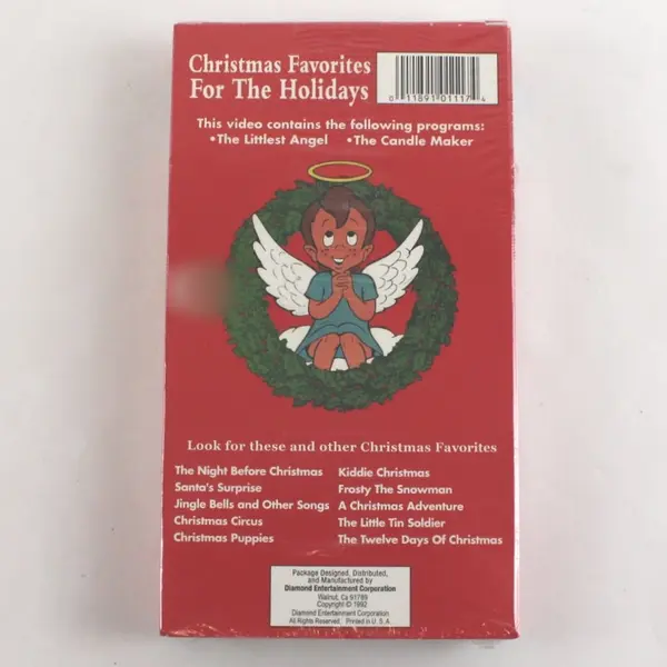The Littlest Angel/The Candle Maker Christmas Cartoons VHS 1992 Sealed