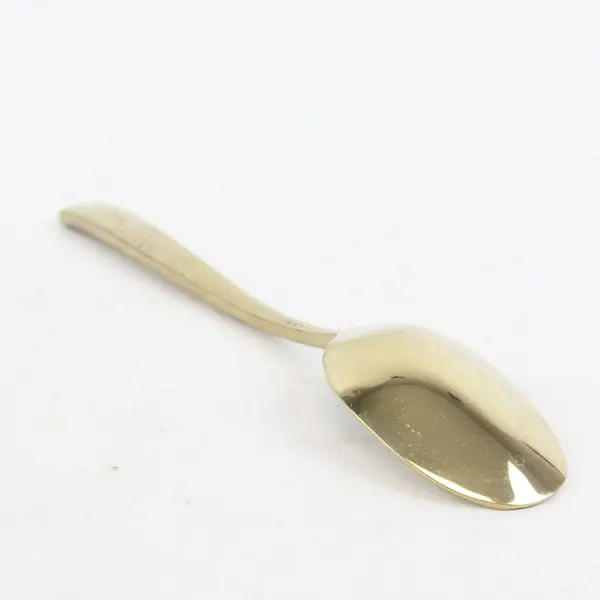 Fortessa Lucca Faceted Brushed Gold 18/10 SS Oval Soup Spoon 7.25" Rare HTF Pat