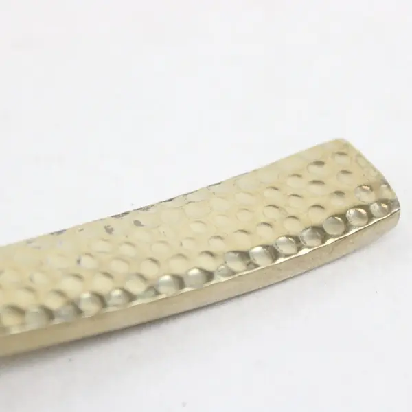 Fortessa Lucca Faceted Brushed Gold 18/10 SS Oval Soup Spoon 7.25" Rare HTF Pat