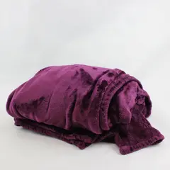 Berkshire Plum Purple Fuzzy Blanket 60"x80"