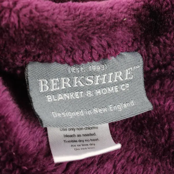 Berkshire Plum Purple Fuzzy Blanket 60"x80"
