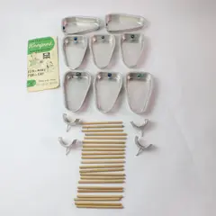 Lot of 8 Vintage Aldon Aluminum Ice Treat Molds USA