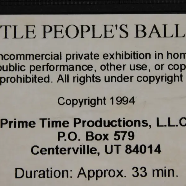Little People's Ballet Dance-A-Long VHS Tape 1994 