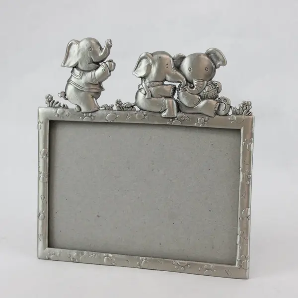 Unbranded Metal  Photo Frame Elephant Motif