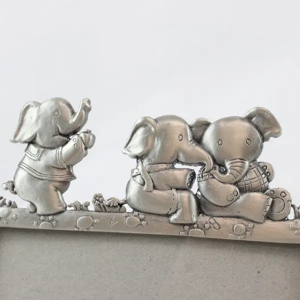 Unbranded Metal  Photo Frame Elephant Motif