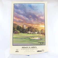 2003 US OPEN Golf Tournament Poster Olympia Fields Steve Lotus Signed Print 