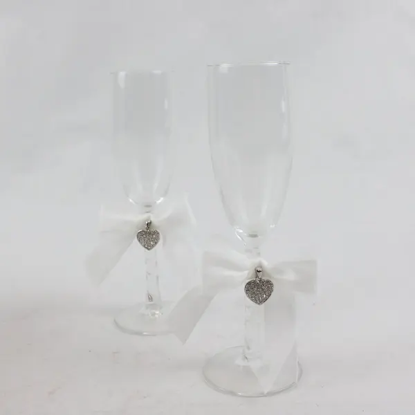 The Beauty of Jamie Lynn Bride Groom Champagne Flutes Wedding Gift