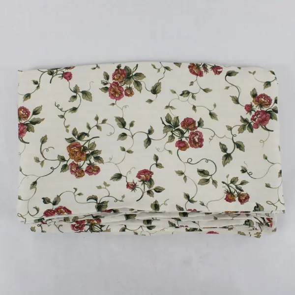 Vintage Cream Rose Vine Table Runner 90in Long