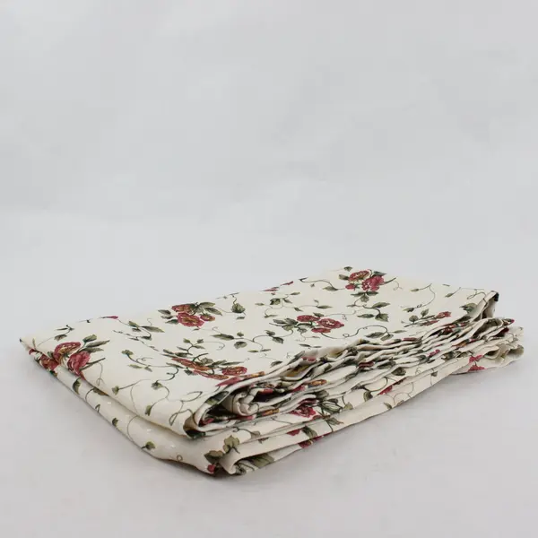 Vintage Cream Rose Vine Table Runner 90in Long