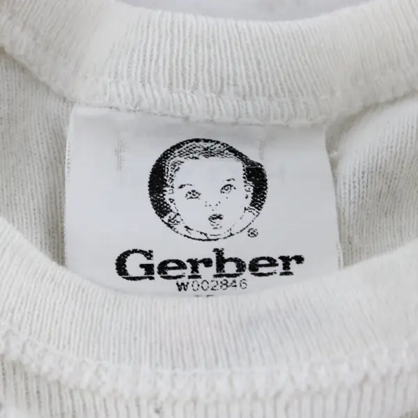 Gerber Pink Kitten Print White Short-Sleeved Onesie Newborn