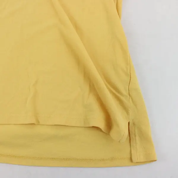 a.n.a A New Approach Yellow V-Neck T-Shirt XXL Short Sleeve Casual Top 