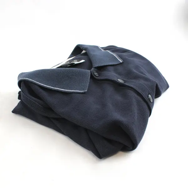 Nike Dri-FIT Navy Blue Polo Shirt Men's XL White Trim
